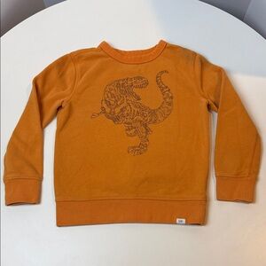 Gap Kids Orange Dinosaur Sweatshirt. Kids size Small